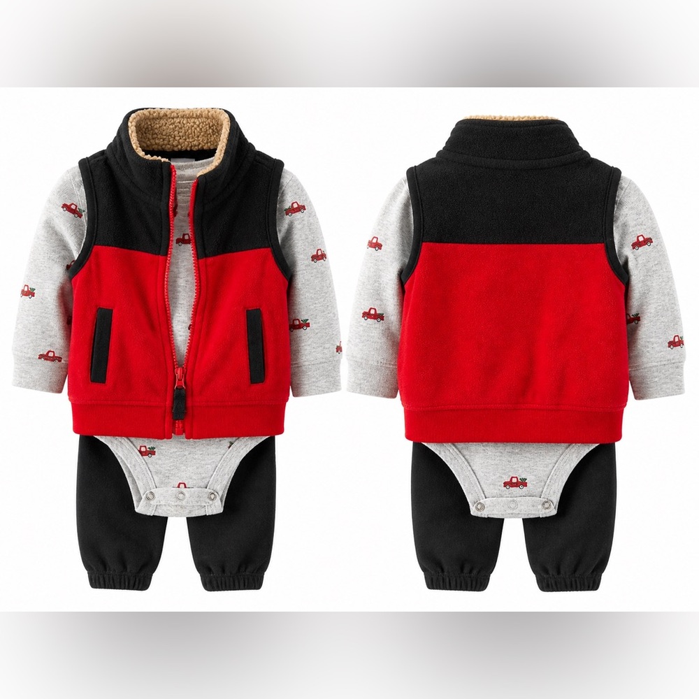 Baby Boy 9M Clothing Bundle | Carter’s + Mixed Brands | 6 Piece Outfit Set - Picture 4 of 13